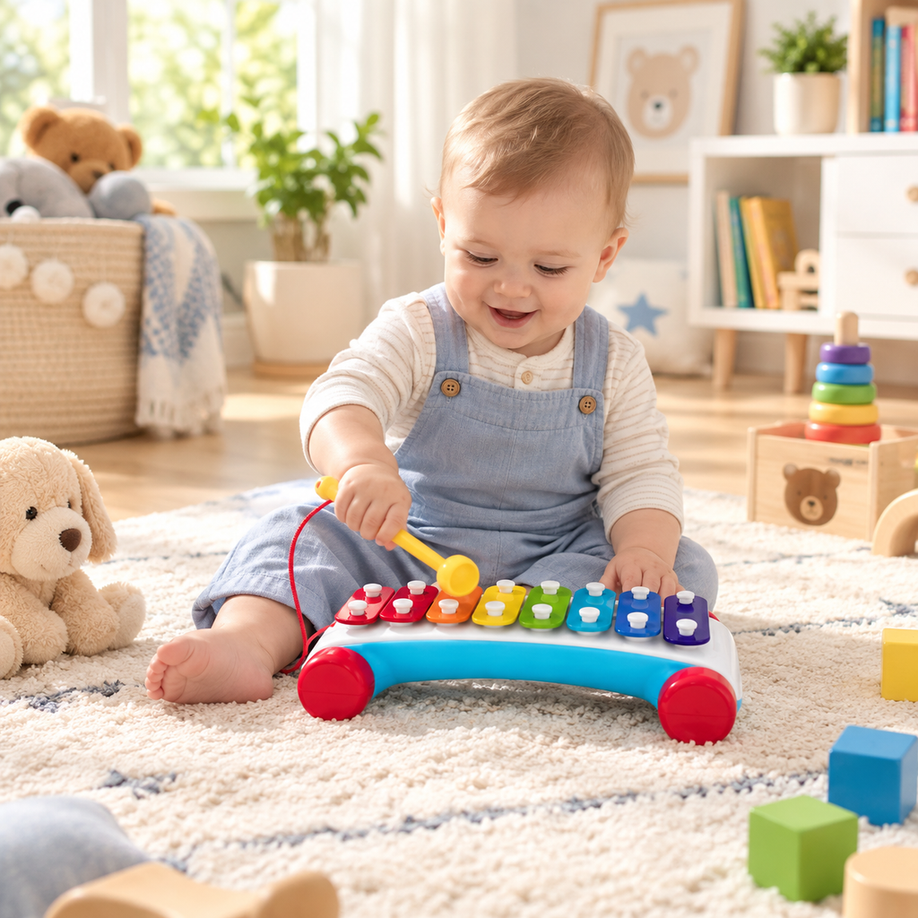 Classic Pull-Along Xylophone for Toddlers