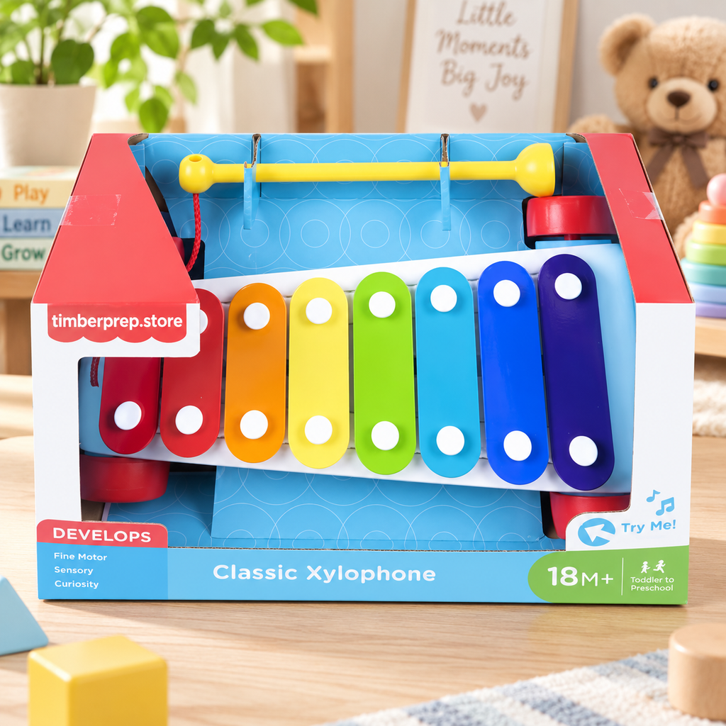 Classic Pull-Along Xylophone for Toddlers