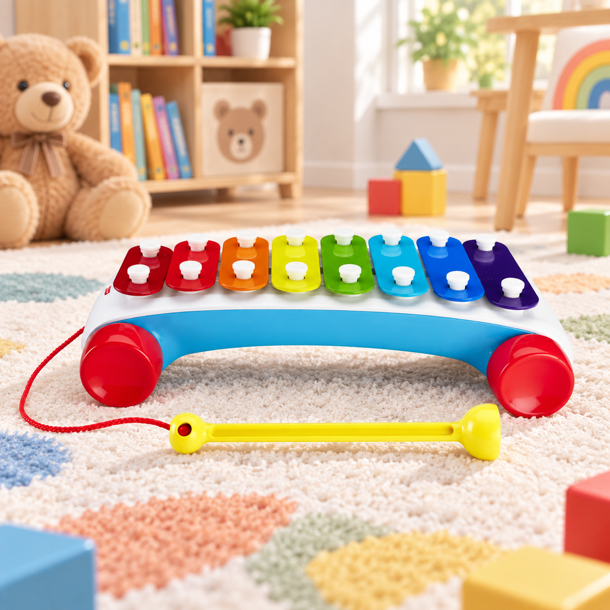 Classic Pull-Along Xylophone for Toddlers