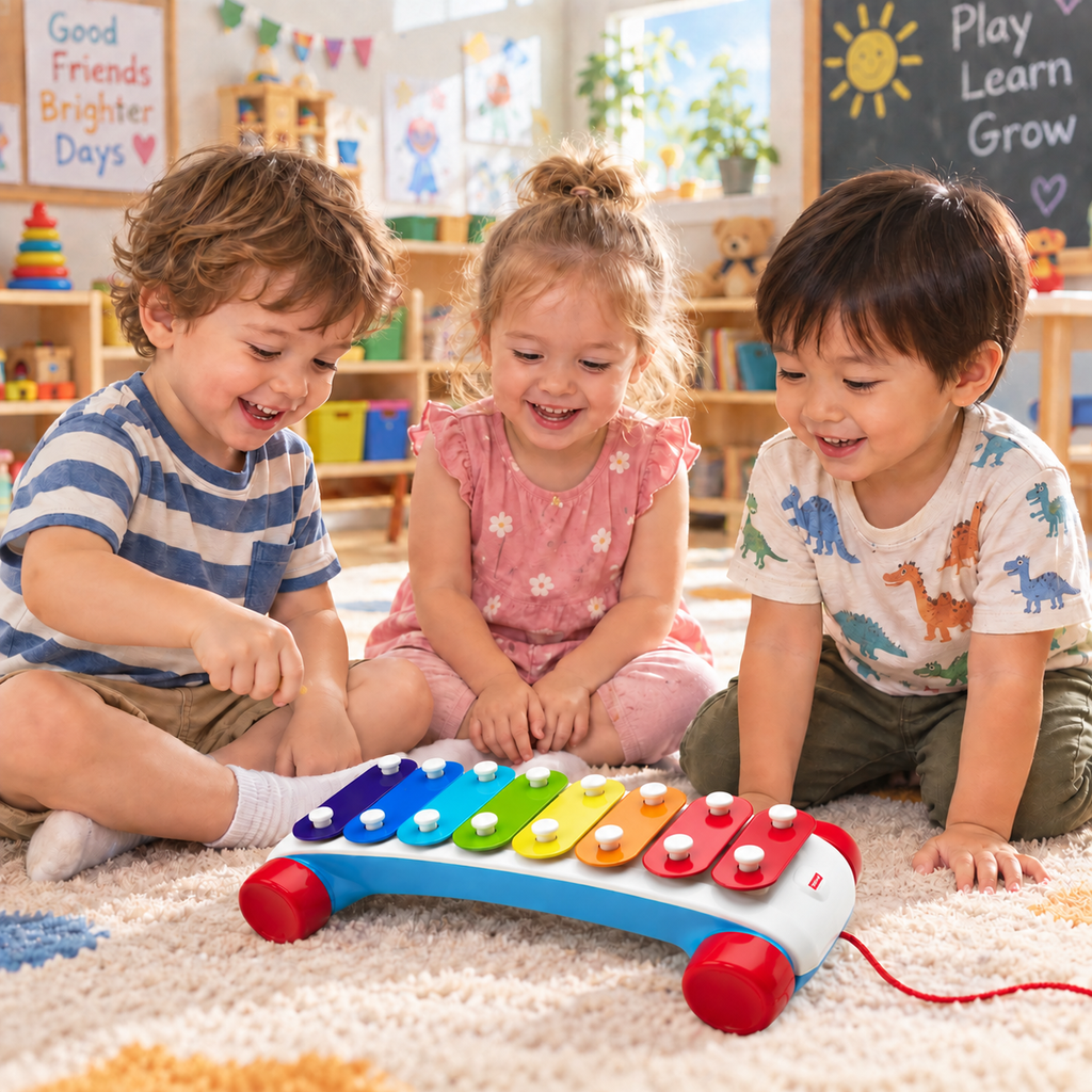 Classic Pull-Along Xylophone for Toddlers