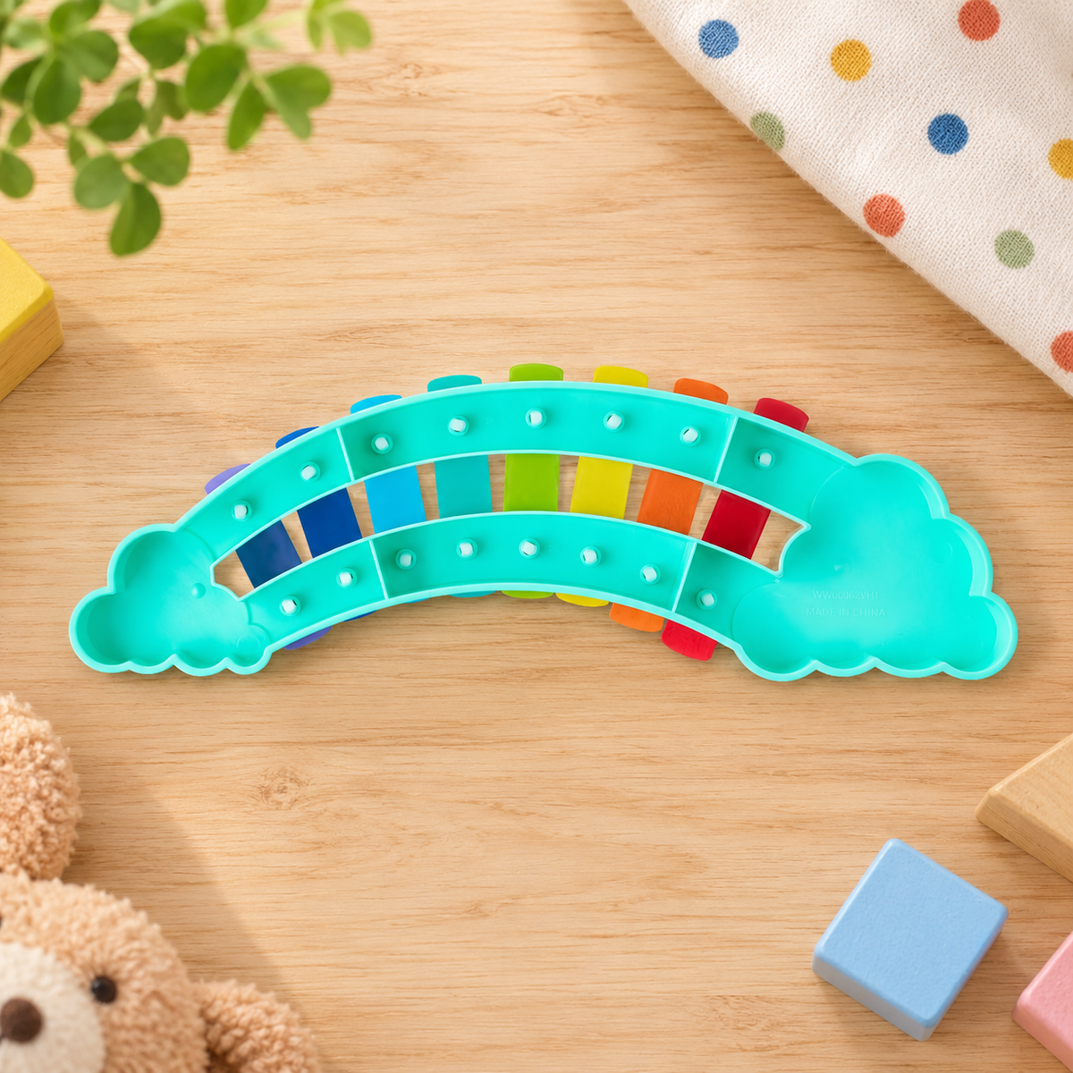 Rainbow Xylophone with 8 Colorful Musical Keys