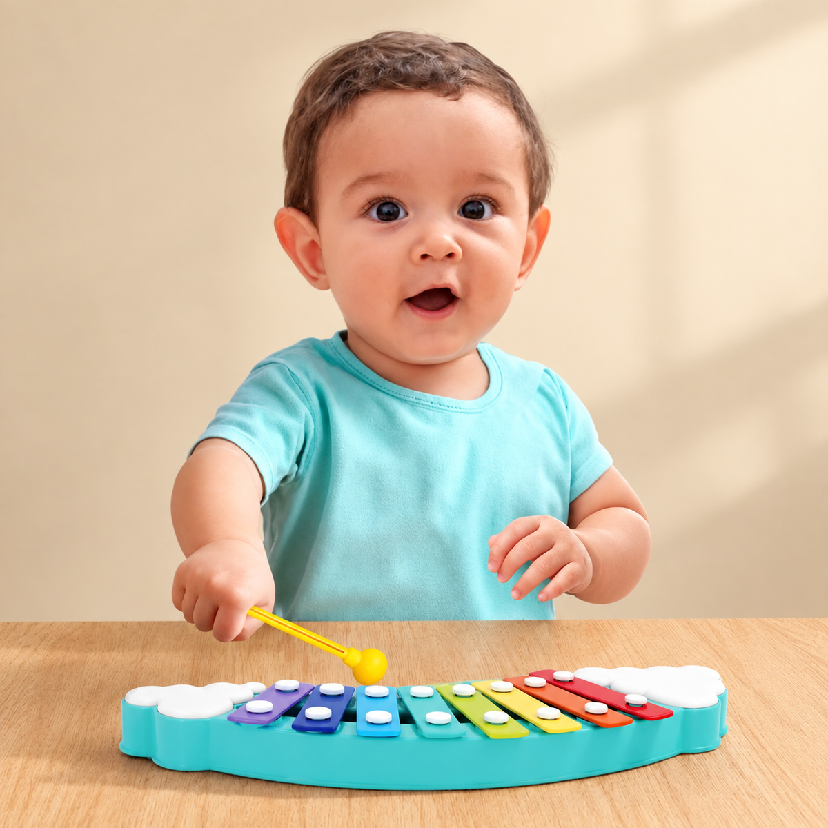 Rainbow Xylophone with 8 Colorful Musical Keys