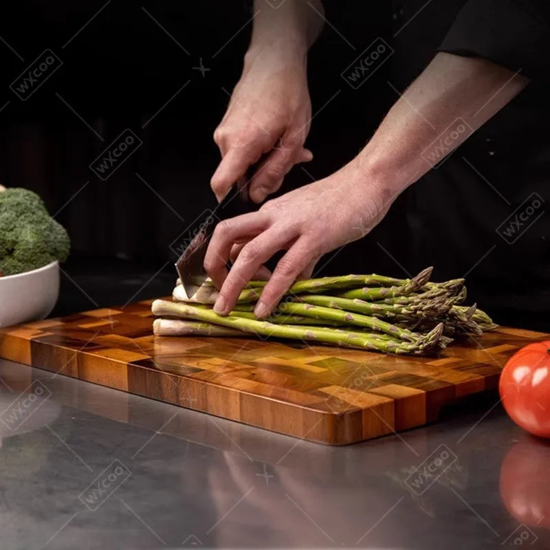 Acacia Checkerboard Cutting Board