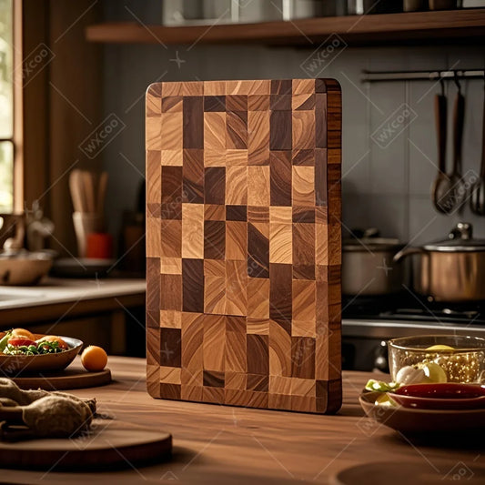 Acacia Checkerboard Cutting Board